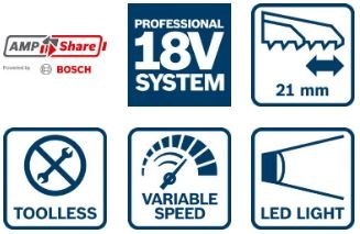 PIŁA SZABLASTA GSA 18 V-LI C 0*AH BOSCH PIŁA SZABLASTA GSA 18 V-LI C 0*AH BOSCH