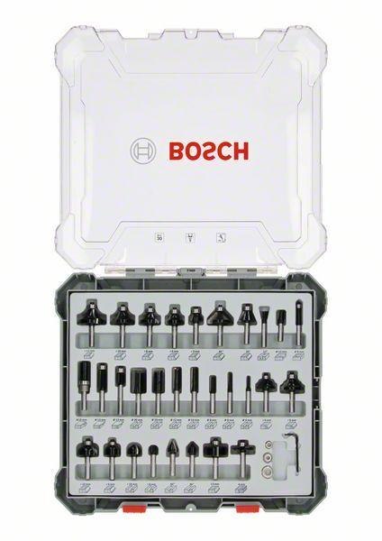 ZESTAW FREZÓW 30 SZT. UCHWYT 8MM BOSCH ZESTAW FREZÓW 30 SZT. UCHWYT 8MM BOSCH