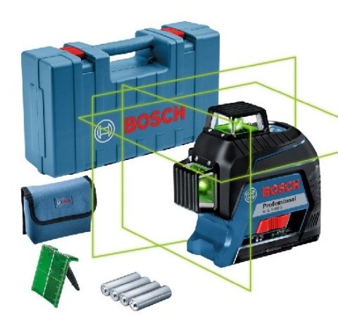 LASER KRZYŻOWY GLL 3-80 G SET ZIELONY + WALIZKA BOSCH LASER KRZYŻOWY GLL 3-80 G SET ZIELONY + WALIZKA BOSCH