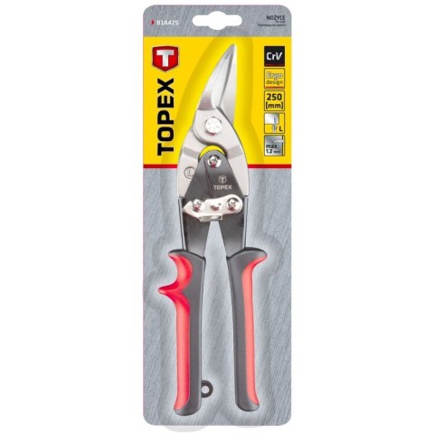 NOŻYCE DO BLACHY LEWE 250MM TOPEX NOŻYCE DO BLACHY LEWE 250MM TOPEX