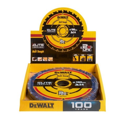 PIŁA TARCZOWA DO DREWNA ELITE 190*30MM 24 ZĘBY DEWALT PIŁA TARCZOWA DO DREWNA ELITE 190*30MM 24 ZĘBY DEWALT